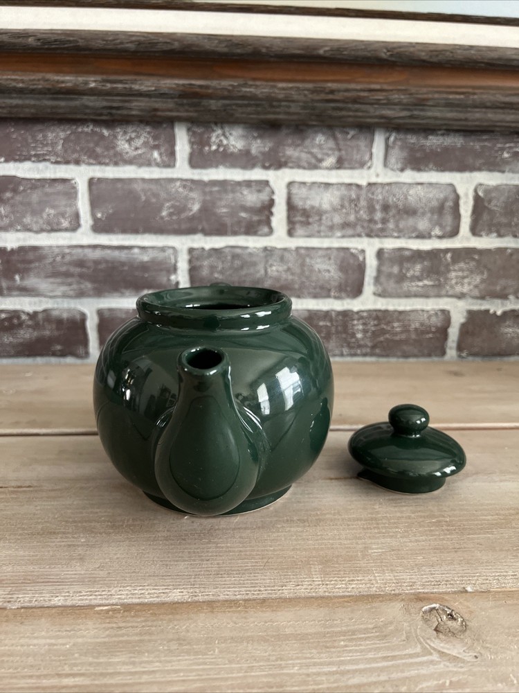 Crown Stoneware, Hunter Green Teapot