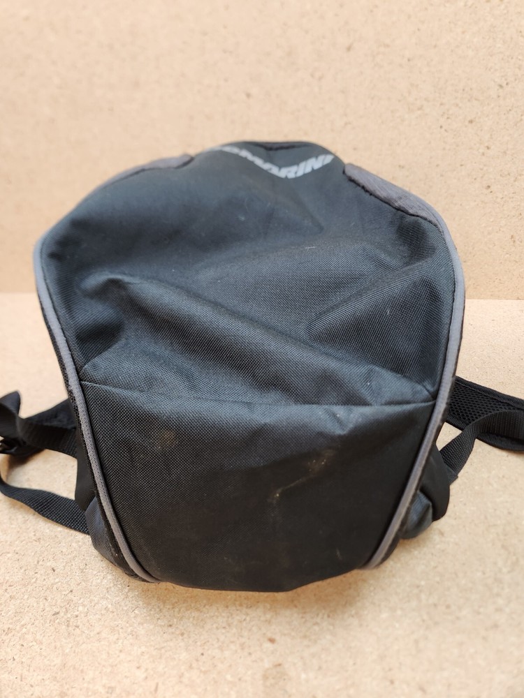 DeMarini Baseball Softball Two (2) Double Bat Bag Backpack Black Gray