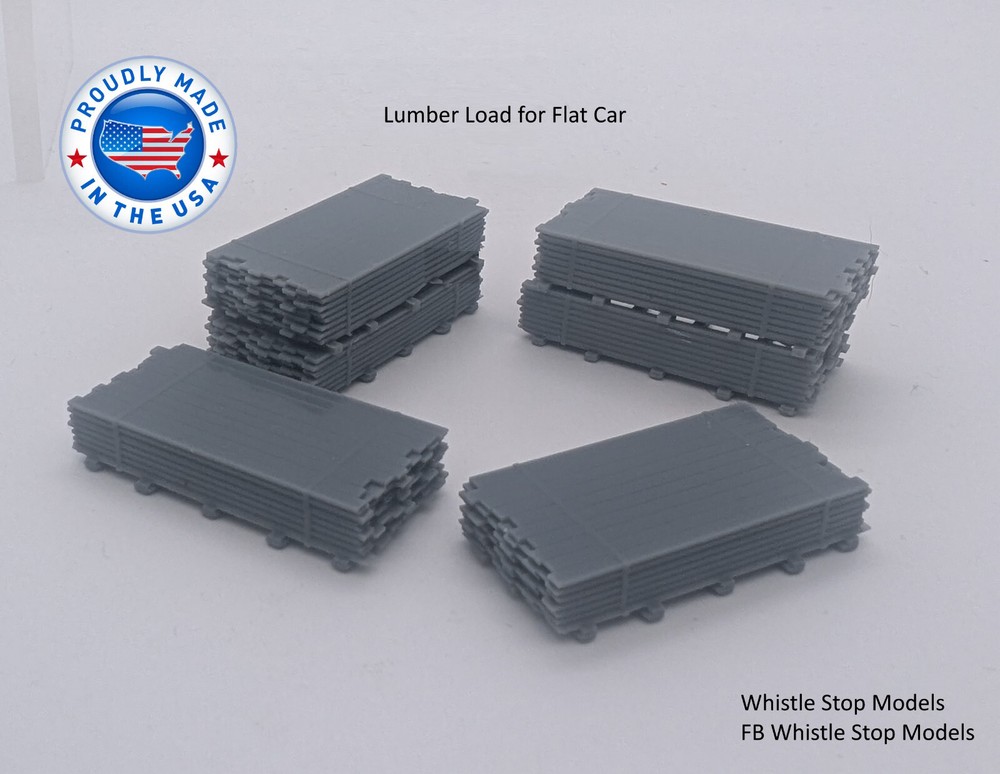 N Scale Saw Mill Lumber Flat Car Load N9003