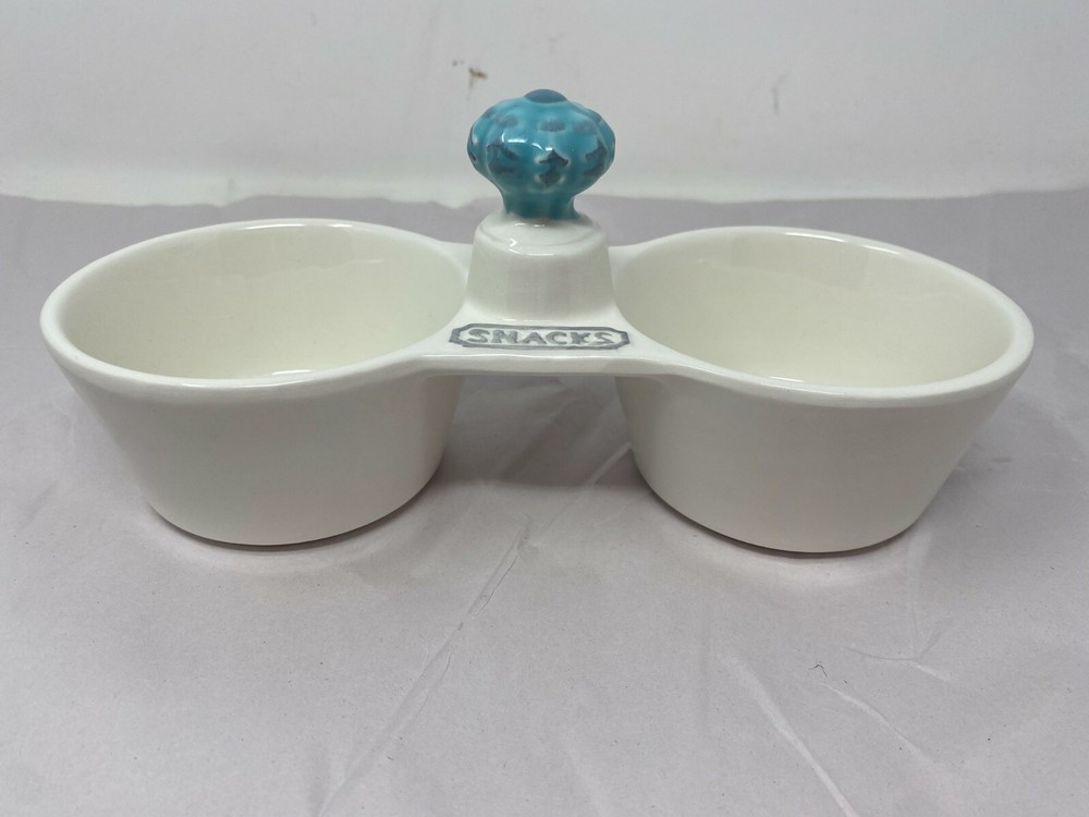 THL Ceramic 8in Blue Top Snack Tray BB02B52007