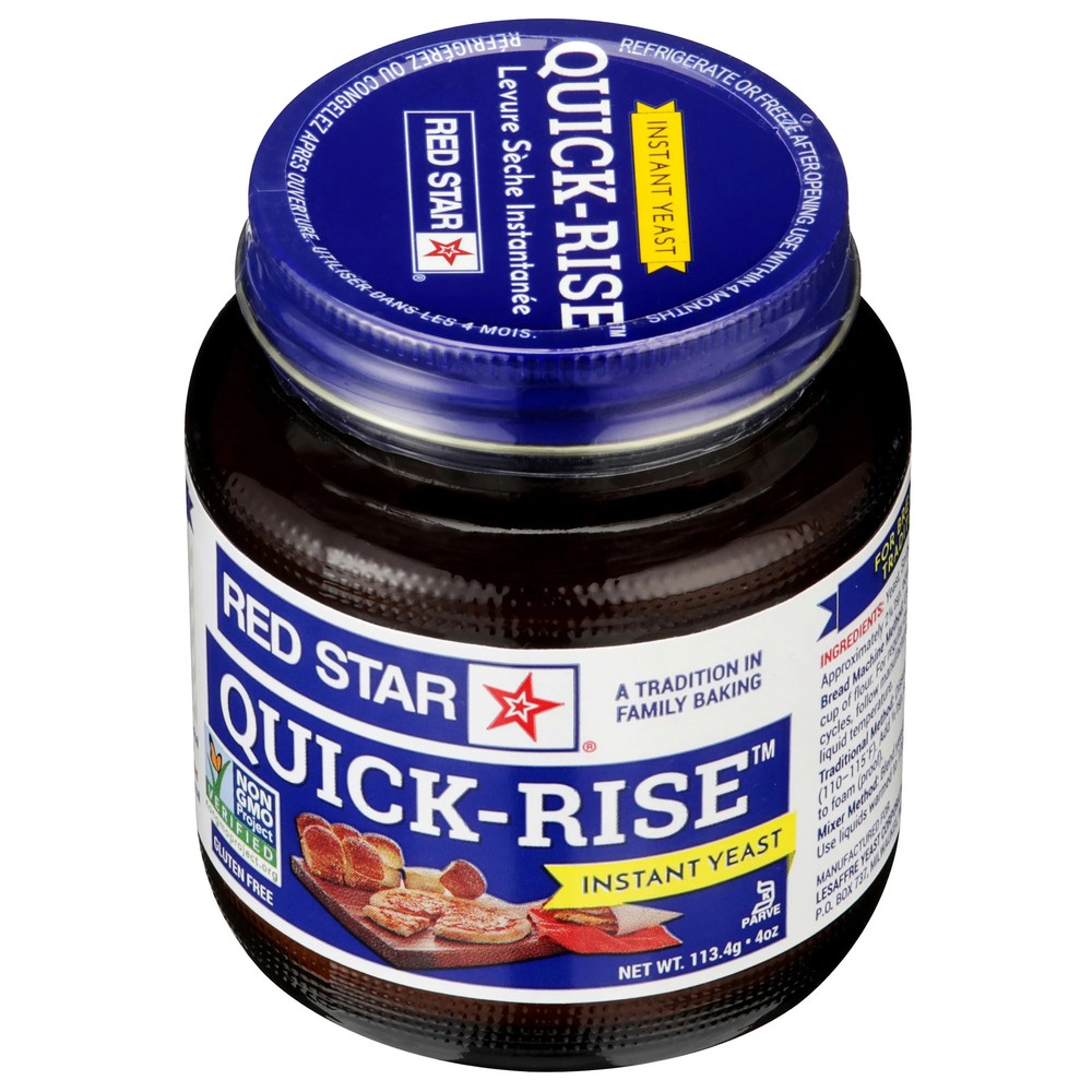 Instant Yeast Red Star Quick Rise 4 oz Jar
