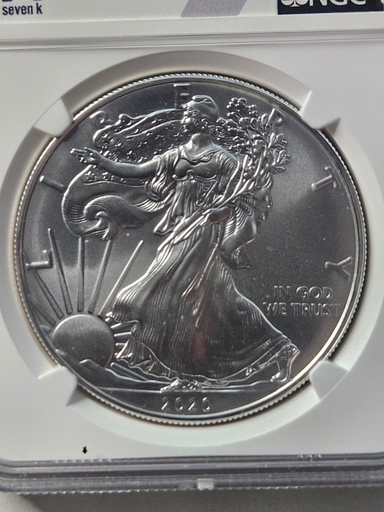 2020 Silver Eagle NGC MS69