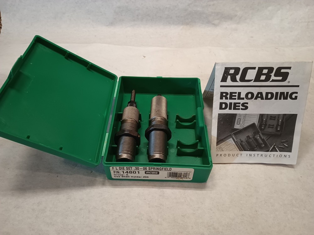 RCBS 2 Die Set for 30-06 Springfield Includes Sizer & Seating Die Used?