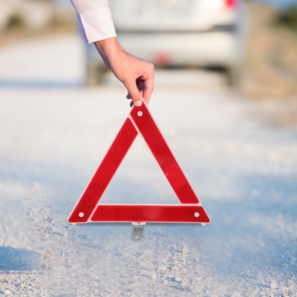 Vehicle Warning Triangle Car Reflective Emergency Roadside Triangles