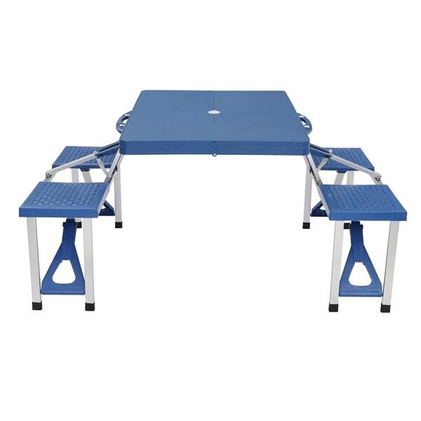 Foldable Siamese Tables and Chairs -PS Thickening Plastic - Multi-Functional Set