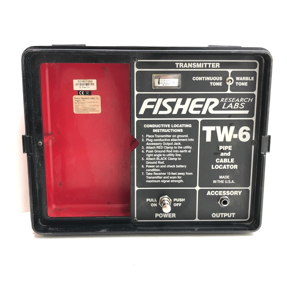 Fisher Labs TW-6 Analog Split Box Pipe & Cable Locator Transmitter Only