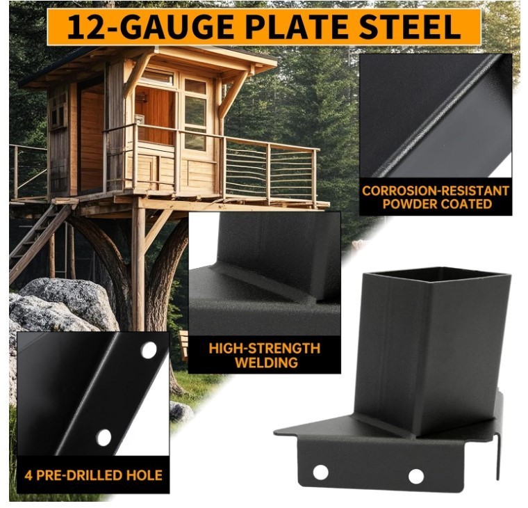 Deer Stand Brackets 4x4 Deer Blind Brackets,4Pcs Compound Angle Platform Bracket