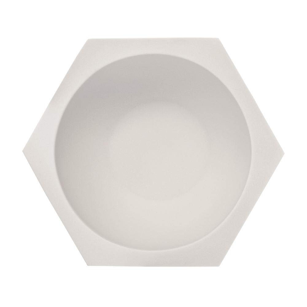 HEXAGON White Porcelain Shaving Bowl