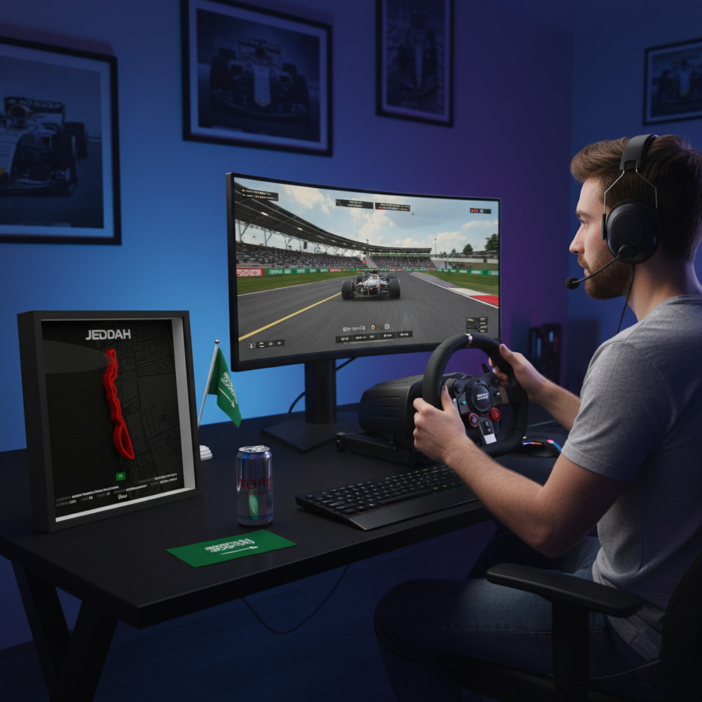Jeddah Corniche Circuit 3D Shadow Box