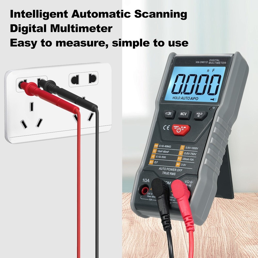 Digital Multimeter Test Jacks With Max Input Marker Sleep Mode After ~15min