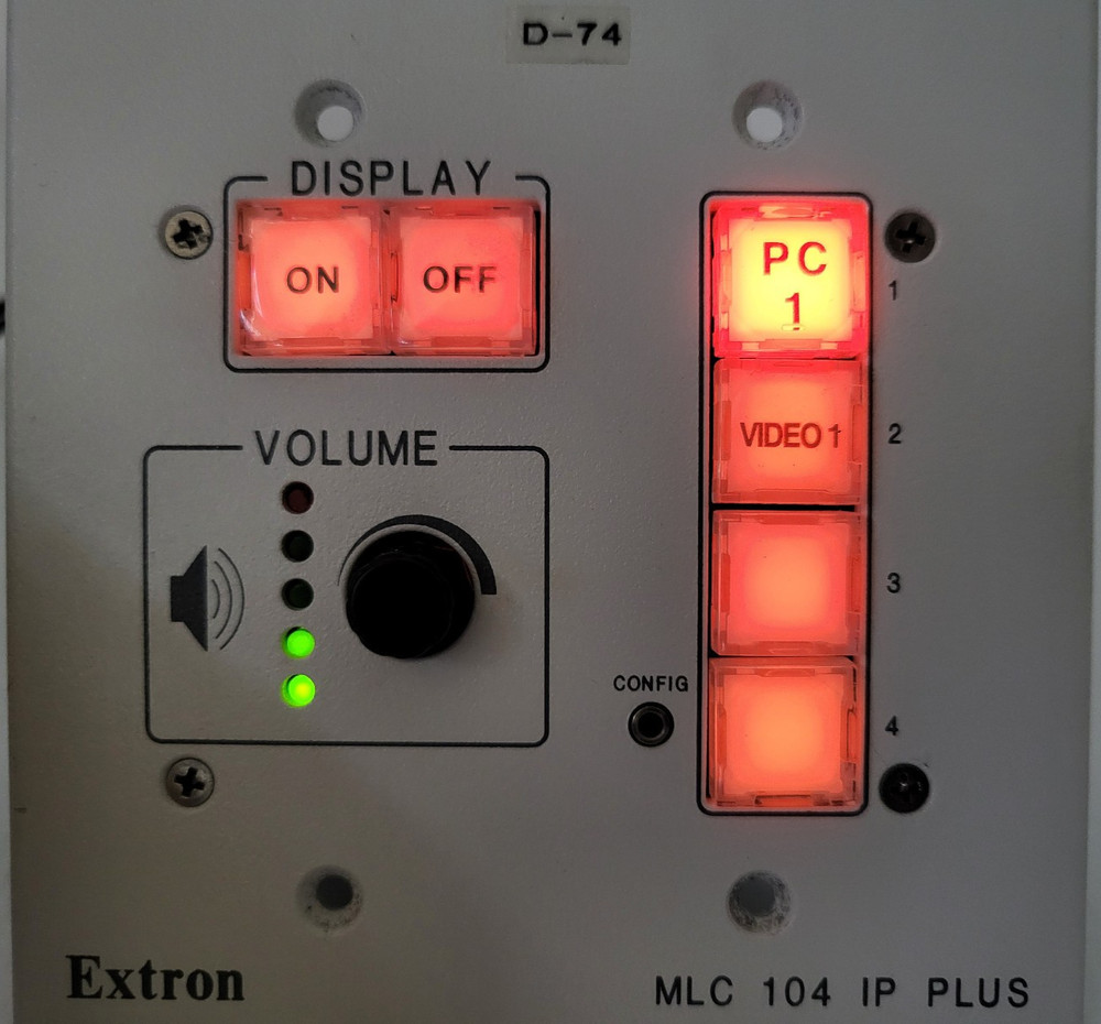 Extron MLC 104 IP Plus MediaLink Controller Ethernet Control Wall Mount
