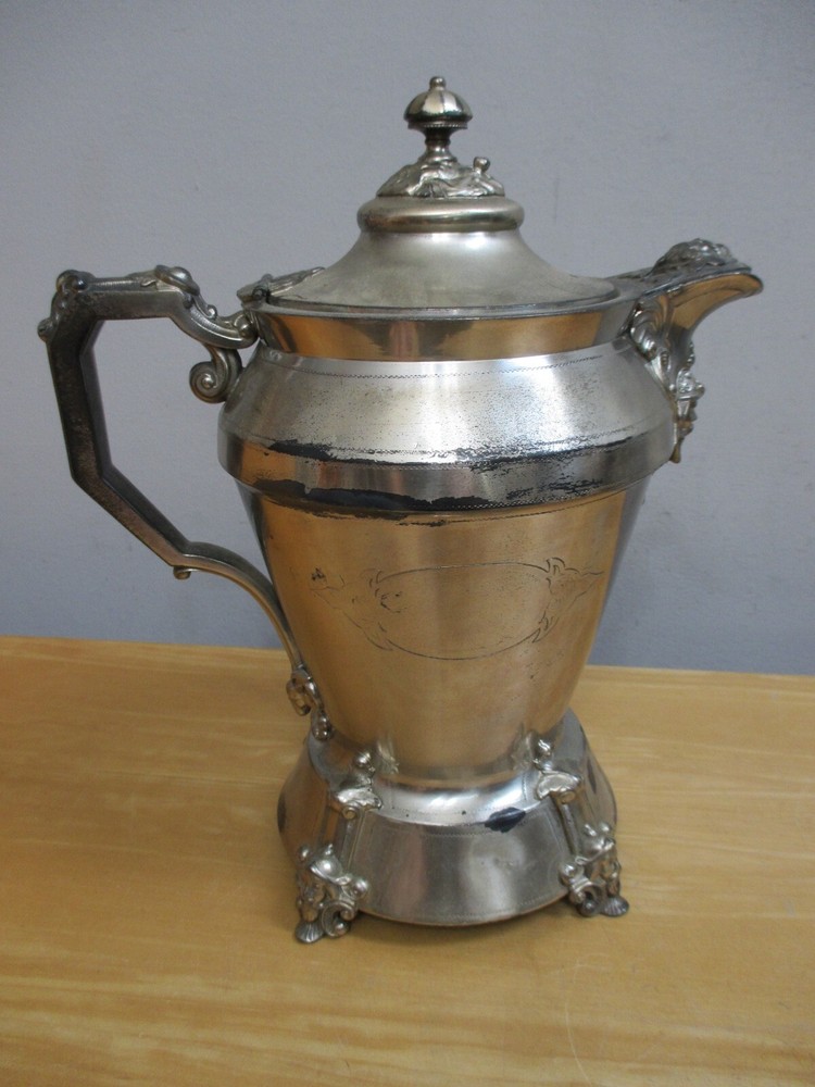 JA s Stimpson Silver Plate Pitcher Rogers Smith & Co 1854 Pat