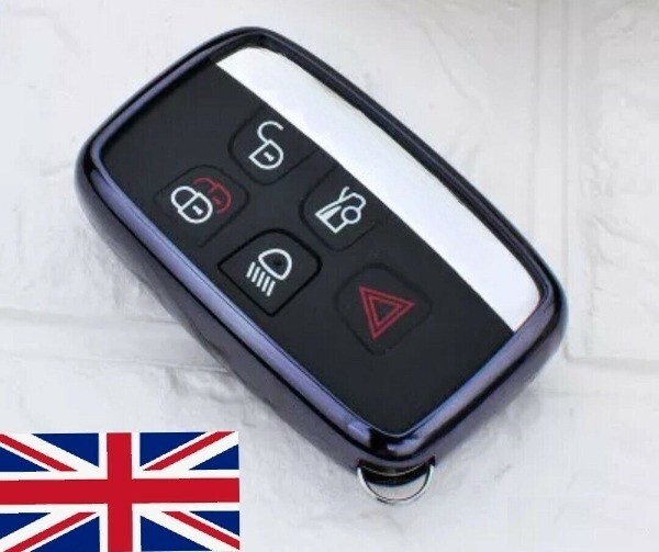 Black Protective Key Cover Case Accessory for Range Rover Evoque Discovery Keys