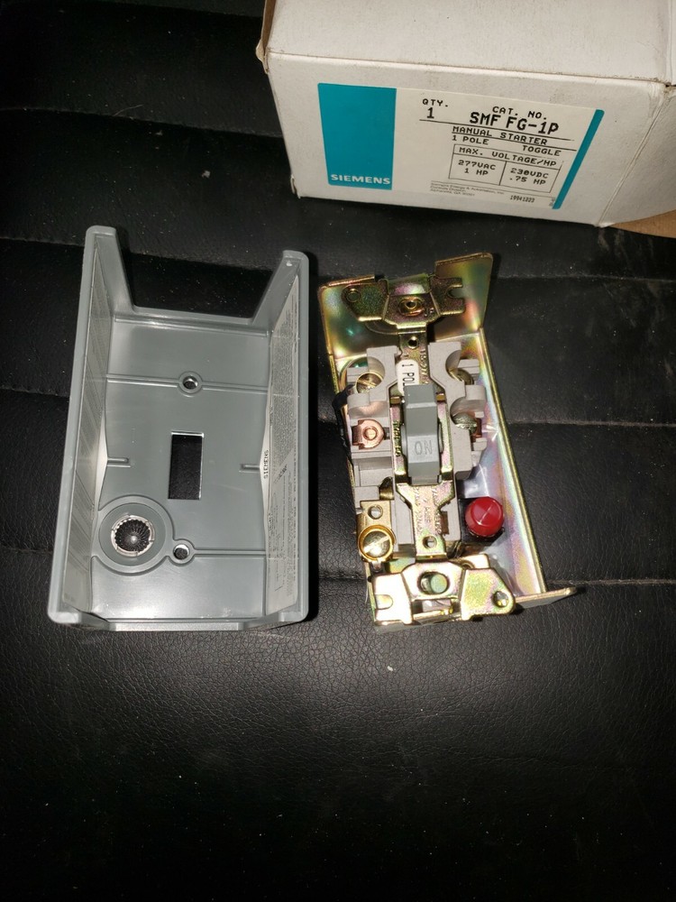 Siemens SMF-FG1P Single 1 Pole Manual Motor Starter Toggle Switch