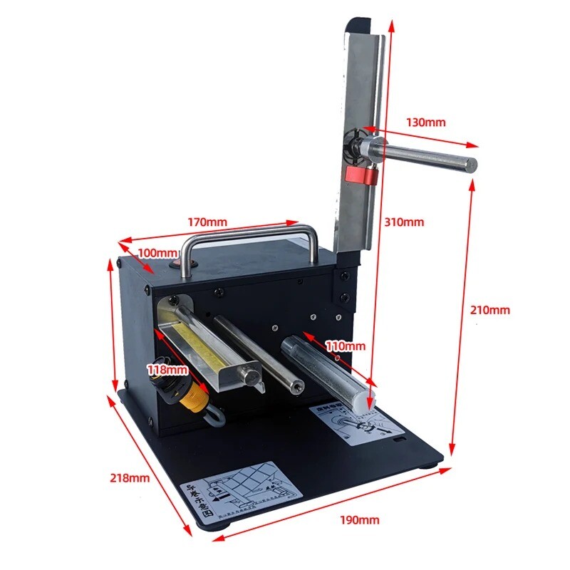 Label Peeling Machine Barcode Sticker Automatic Labeling Separator Label Machine