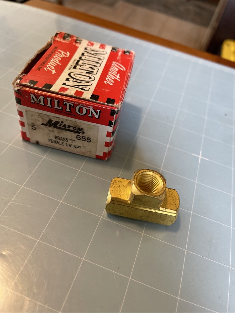 Milton Solid Brass Female T Fitting, Model# 655