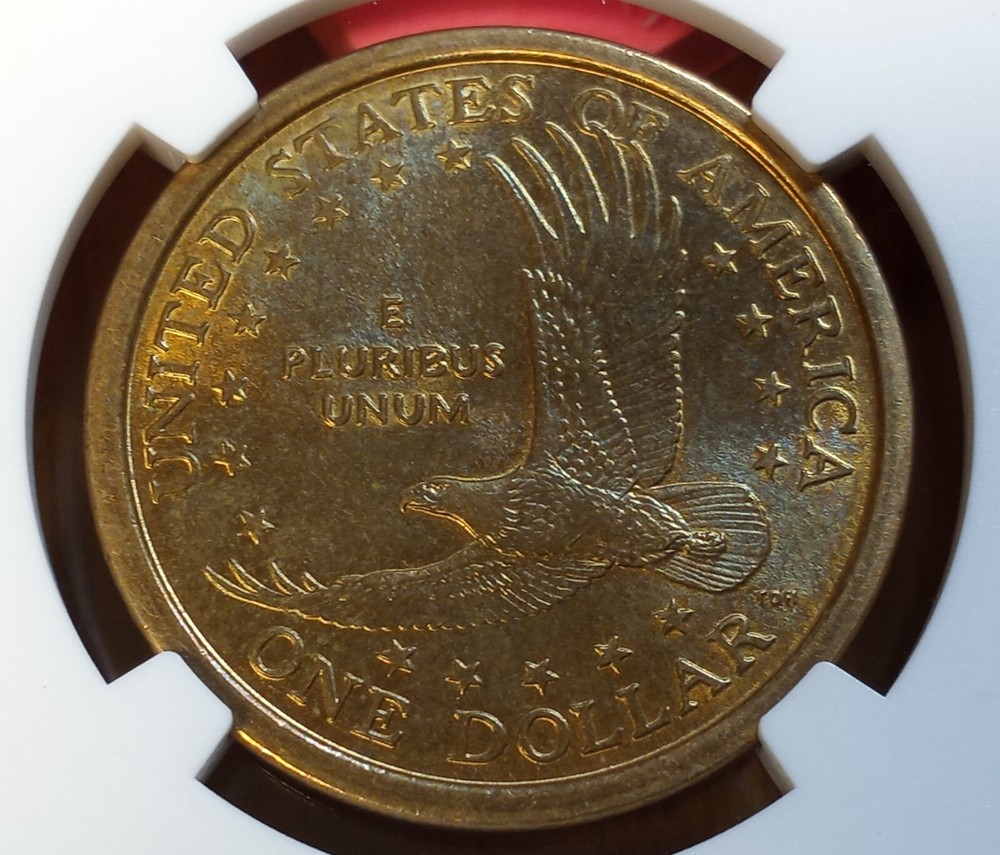 2000 P Sacagawea Dollar Speared Eagle Variety MS65