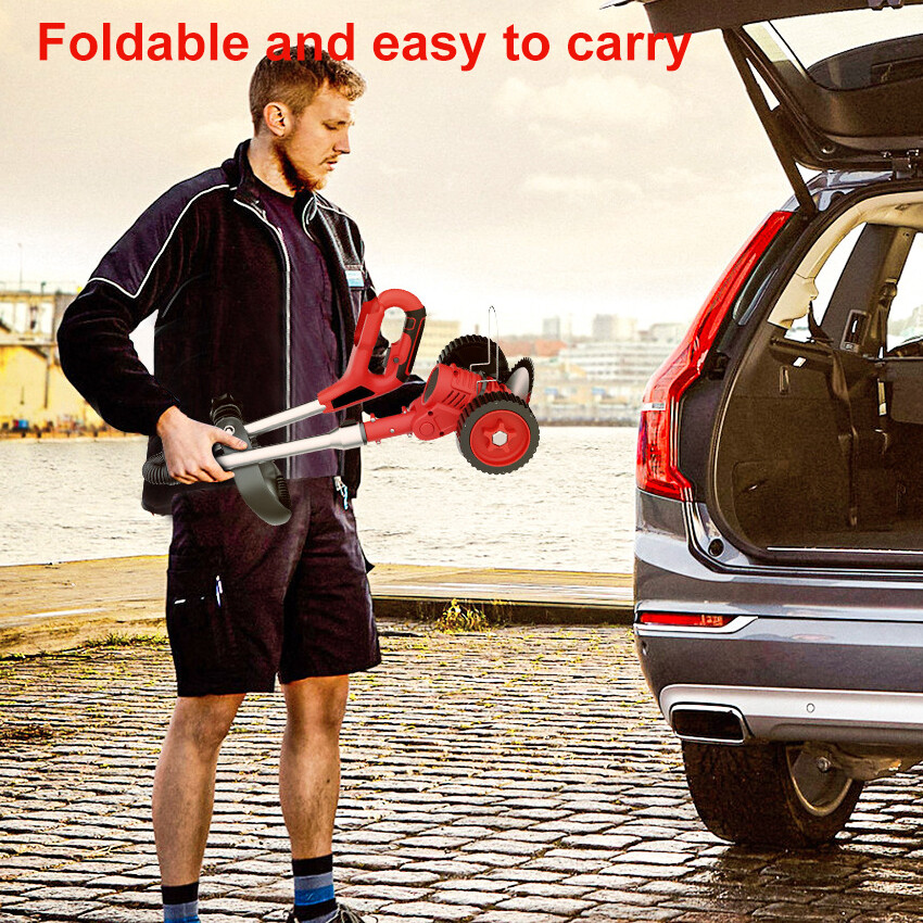 Electric Cordless Weed Lawn Eater Edger Yard Grass String Trimmer Cutter Mower