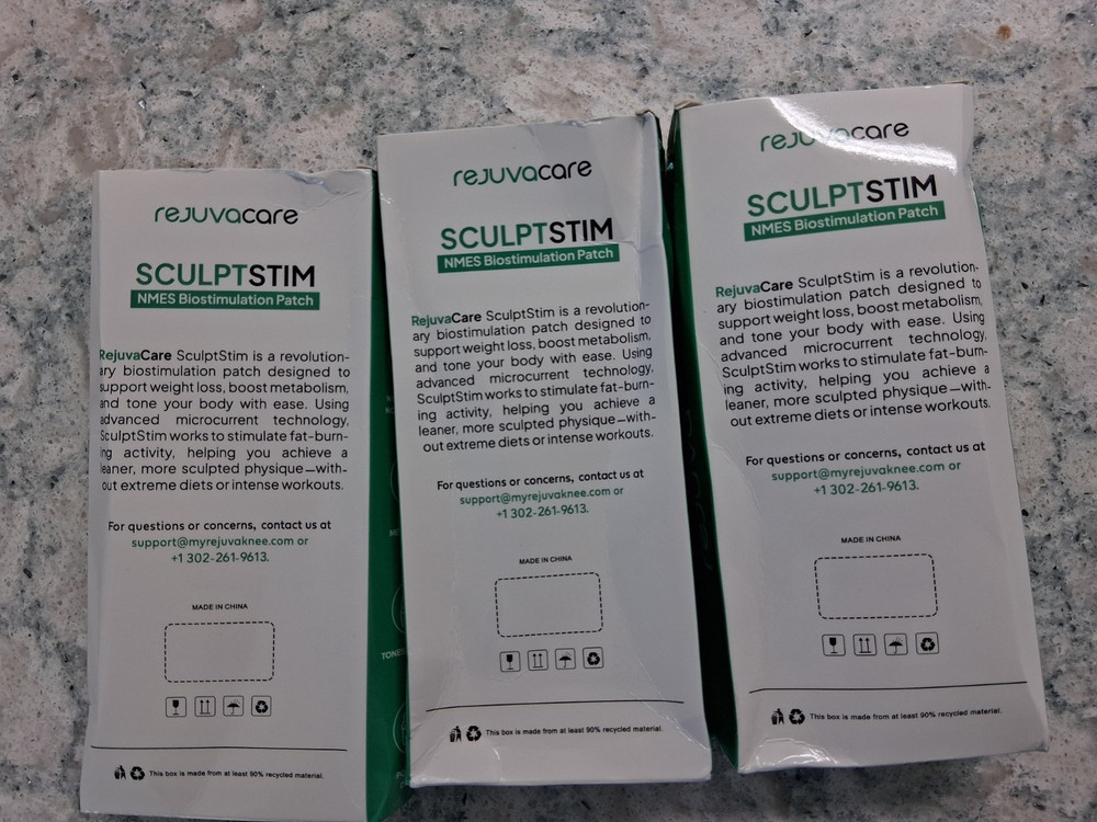 Rejuvacare SCULPTSTIM NMES Biostimulation Patch 3 boxes