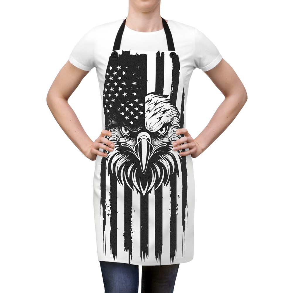 American Eagle Flag Apron | Patriotic Kitchen Apron