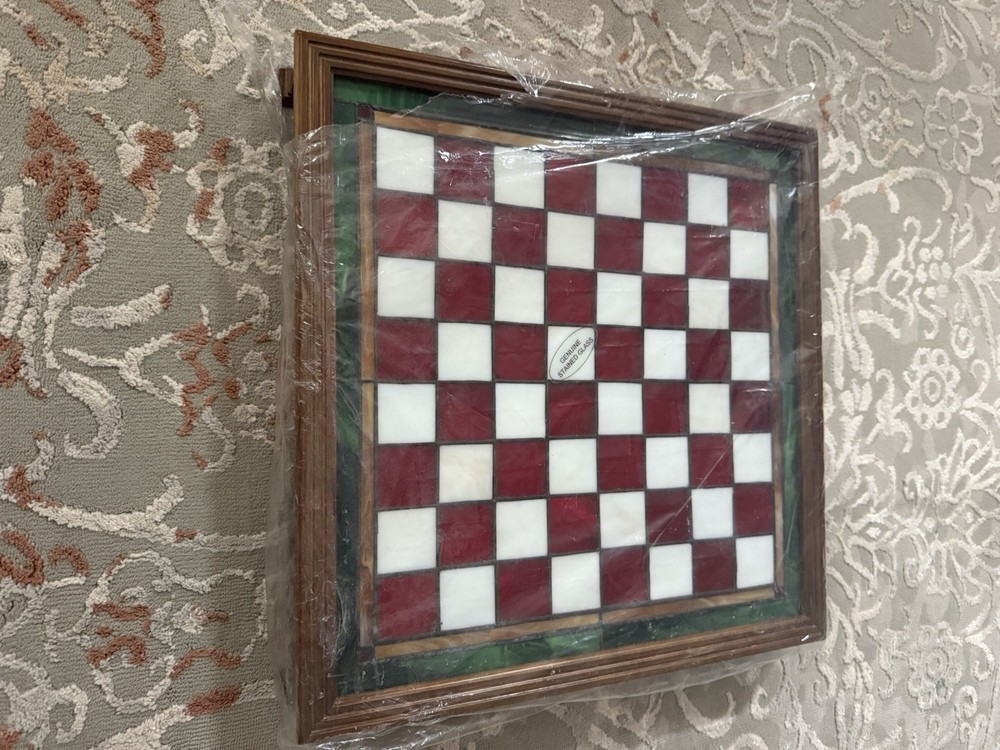 Coca Cola Stain Glass Chess Set
