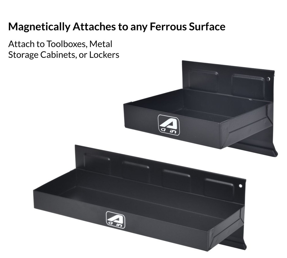 4pc Magnetic Toolbox Tray Set Tool Box Cabinet Side Shelf Storage Van Workshop