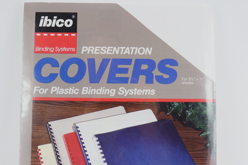 White Presentation Covers IBICO binding systems for COMB Binding Systems 25 New