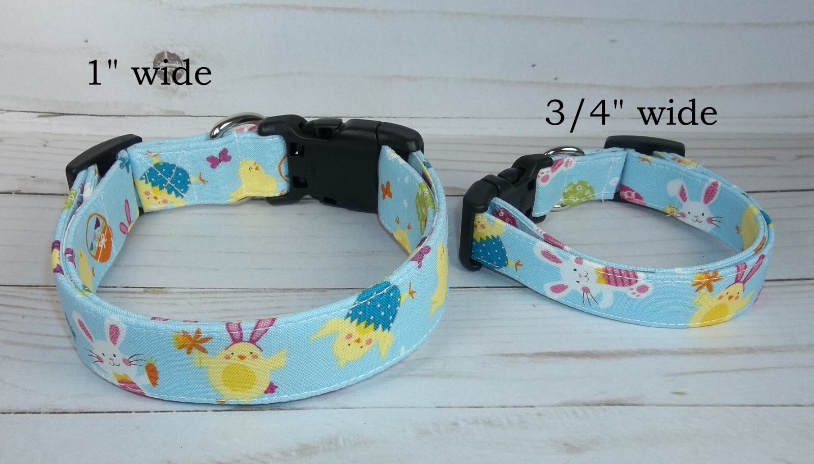 Cute Easter Bunny Chick Spring Terri's Dog Collar handmade adjustable boy girl