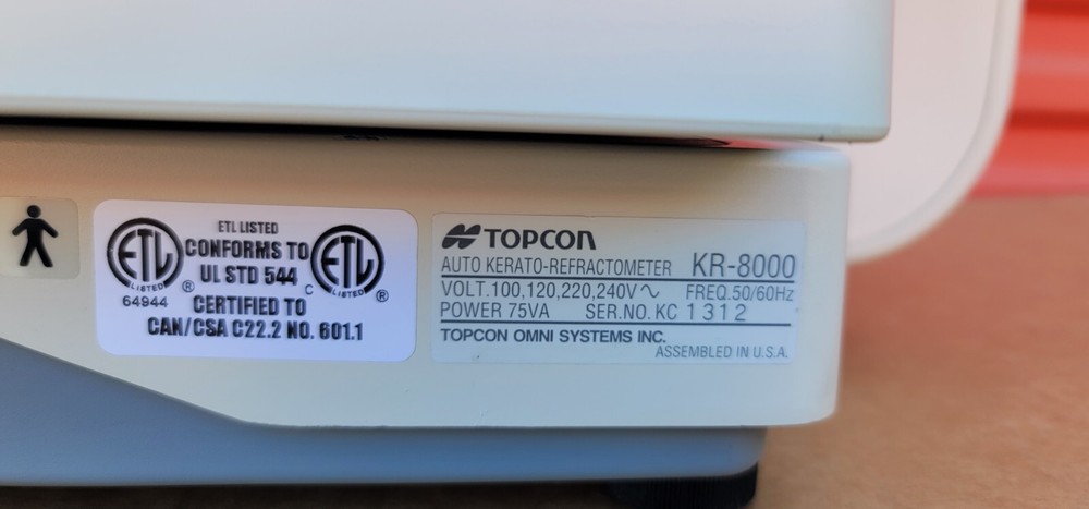 Topcon KR-8000 Auto Kerato-Refractometer