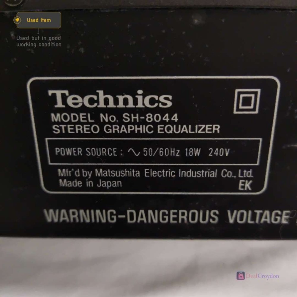 TECHNICS SH-8044 STEREO GRAPHIC EQUALIZER HI-FI