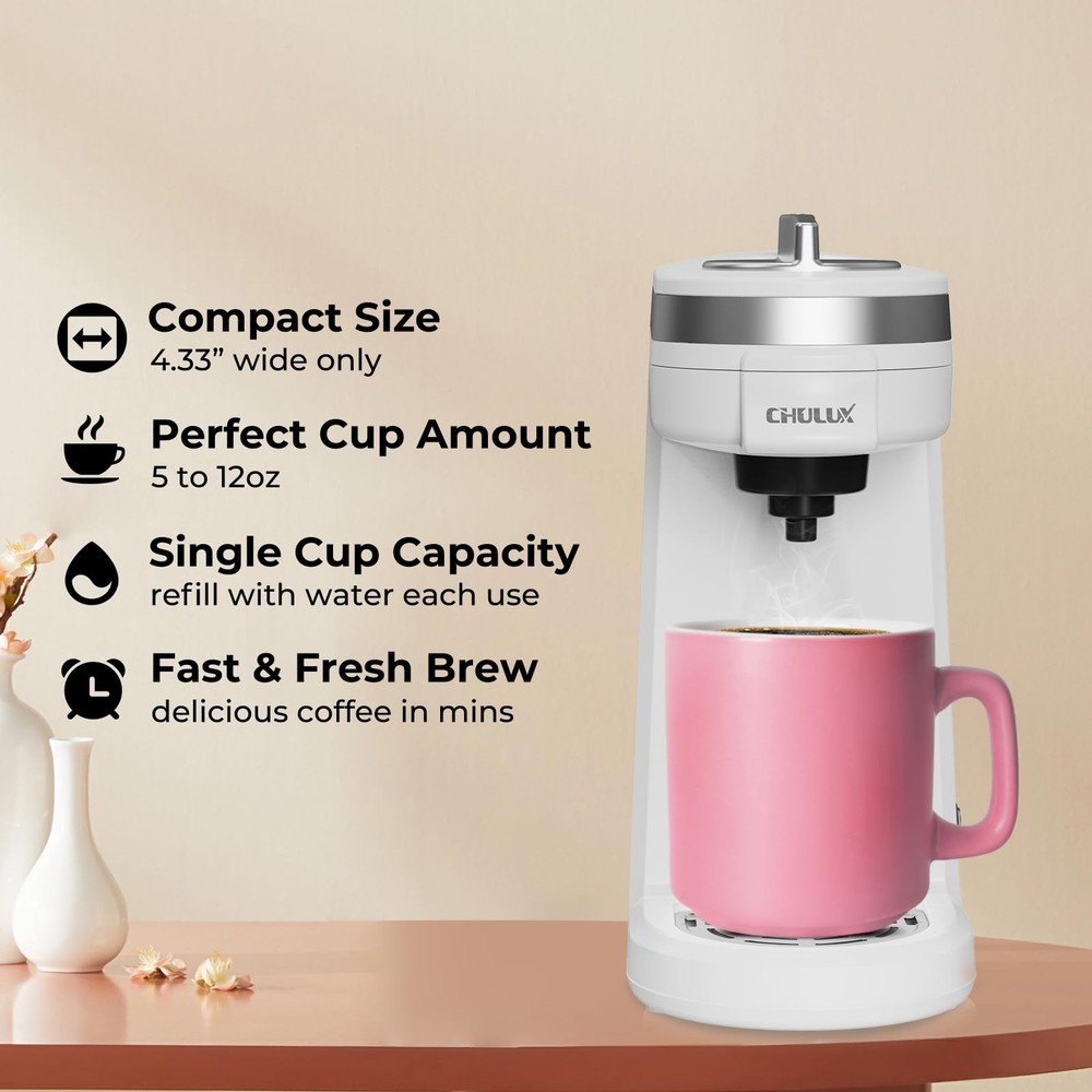 Mini Coffee Maker for K Capsule, Single Serve Coffee Maker for One Cup
