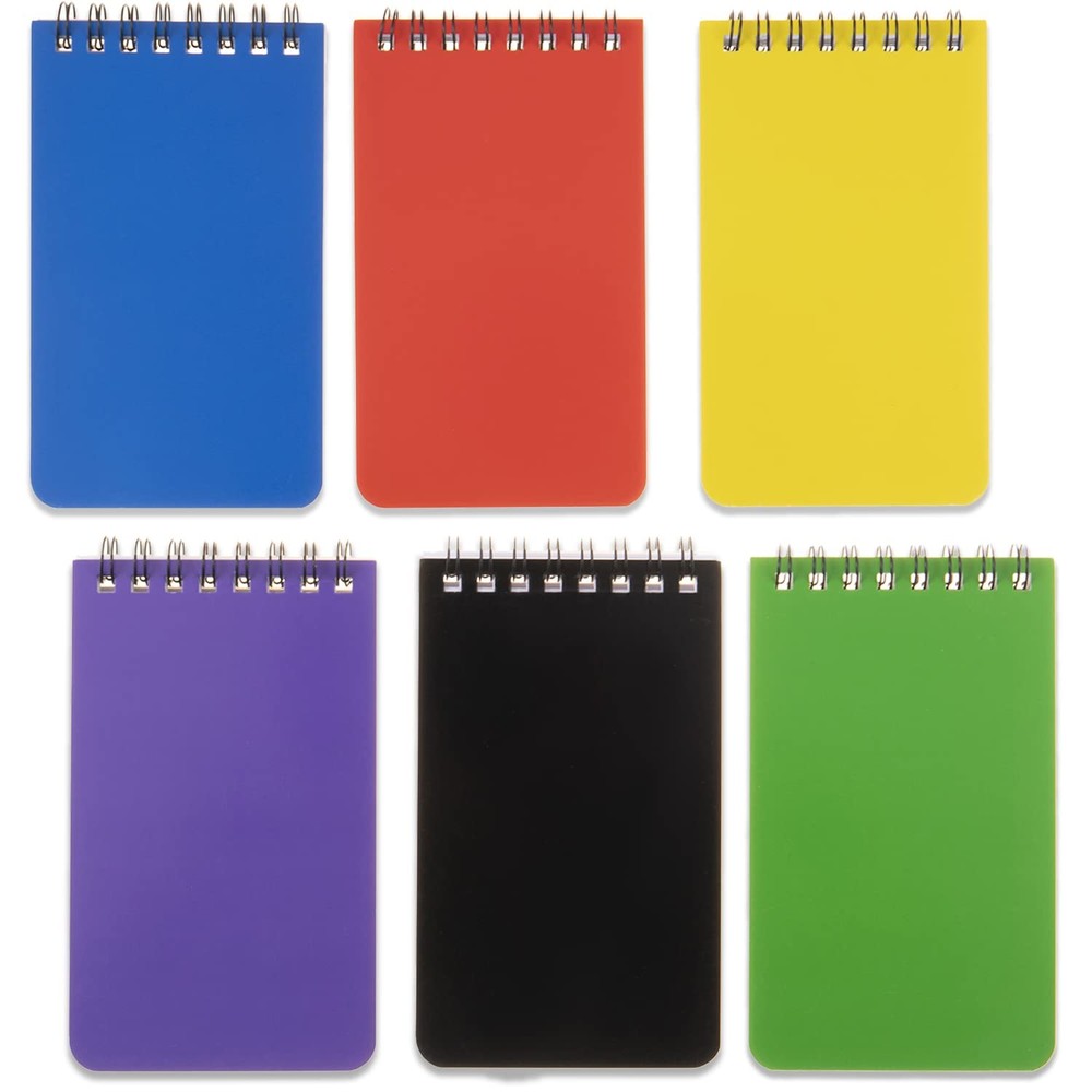 QiCheng 6pack Pocket Notebook Small Notepad Pocket Notepad Small Spiral Noteb...
