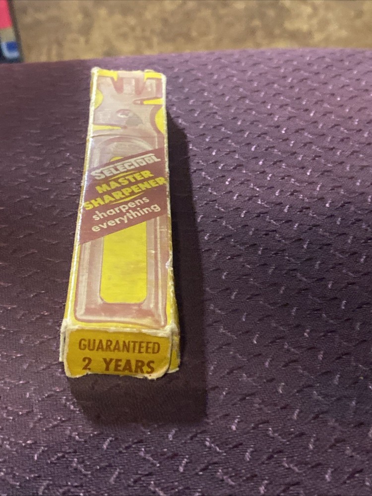 Vintage Selectool Master Sharpener Box And Instructions