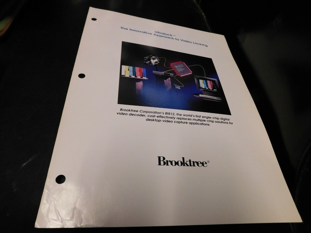 Electronics Specification Guide Brooktree BT812 Video Locking Ultralock