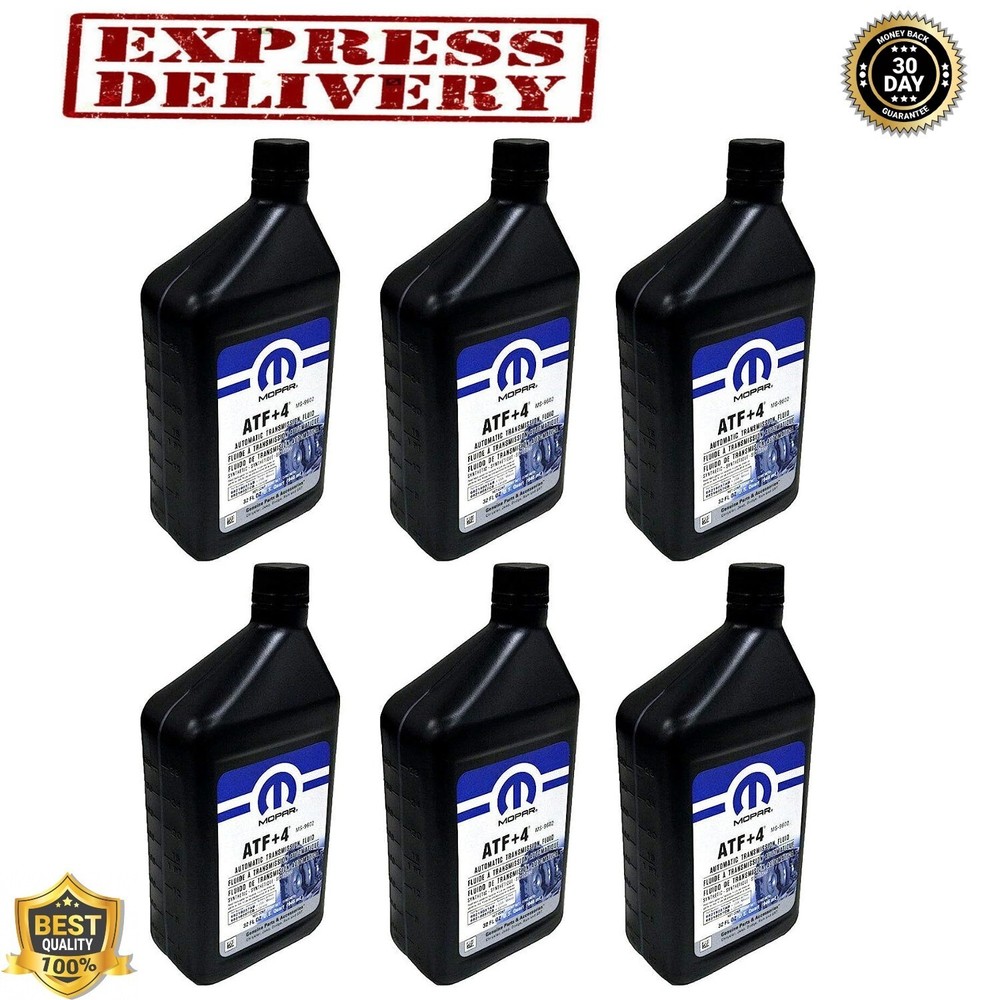 6 Pack Automatic Transmission Fluid Mopar ATF+4 1 Quart