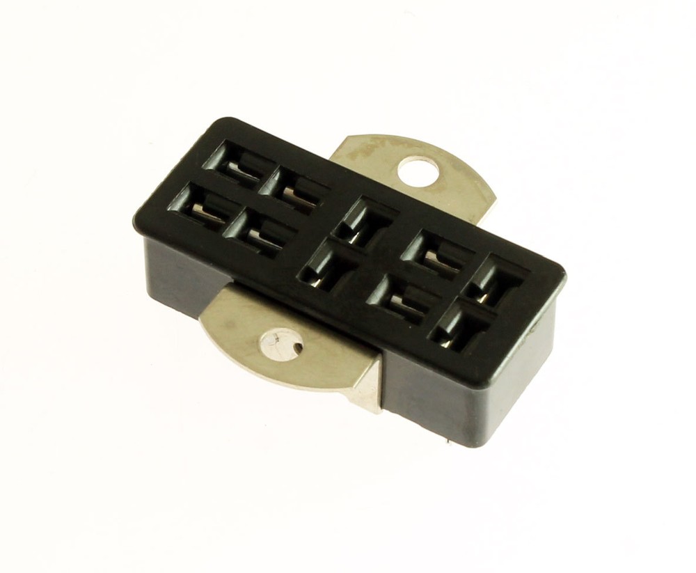 2x Beau Cinch S310AB Jones 10 Pin Socket Panel Mount Angle Bracket Connector