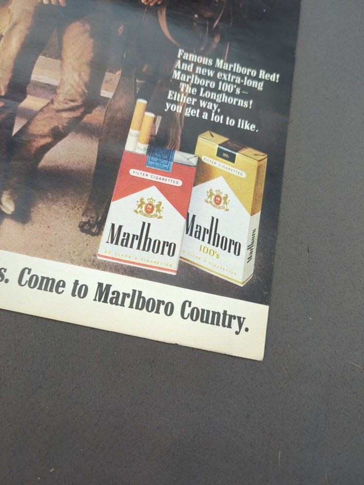 Marlboro Cigarette Advertisement 1960s