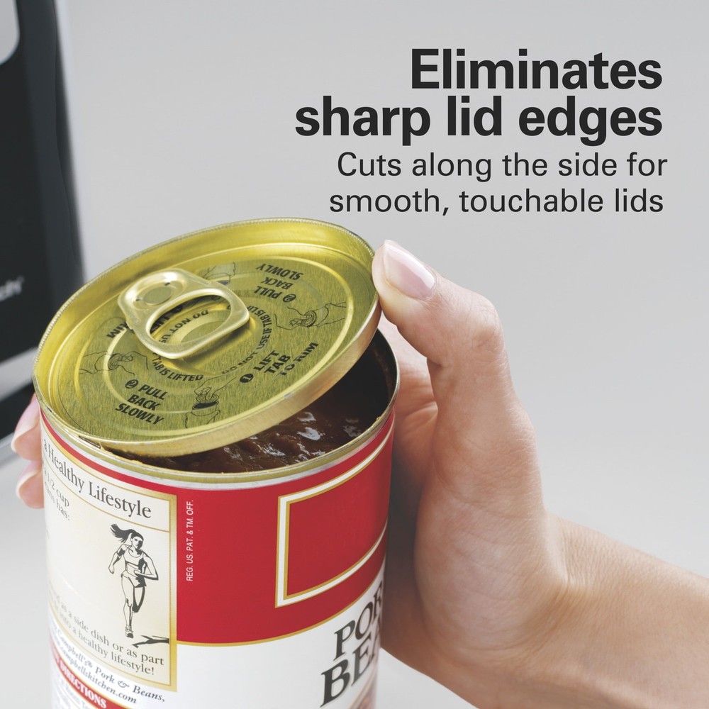 Smooth Edge Automatic Electric Can Opener, Black & Stainless