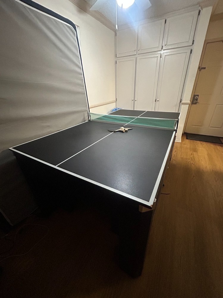 3 in 1 table (ping pong, pool table and dining table)