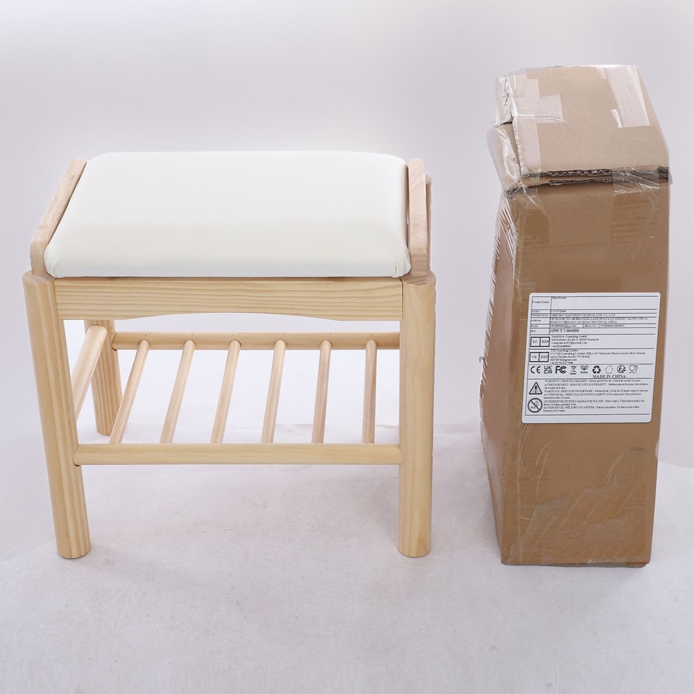 Shoe Storage Bench with Cushion – Stylish Entryway Solution for Comfort