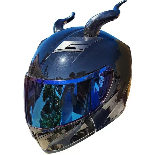 1 Pair Helmet Decoration Electric Devil Horn