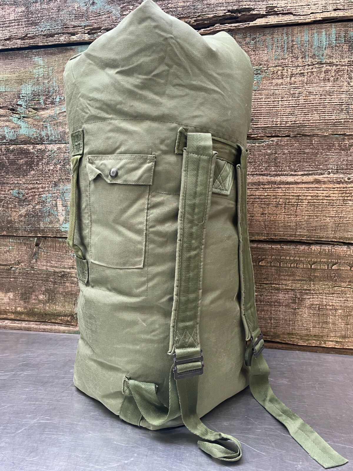 -NEW- US Military Army Duffle Duffel Bag, OD Green, HD Nylon, Top Load