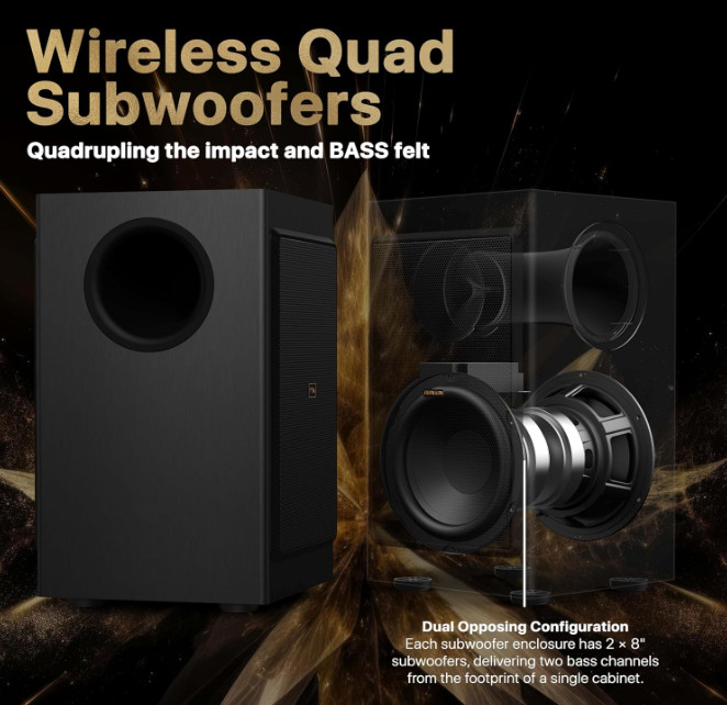 Nakamichi Dragon 11.4.6 Home Surround Sound System with Dolby Atmos & DTS:X Pro