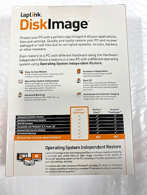 LAPLINK DiskImage Backup and Recovery Software PC NEW!
