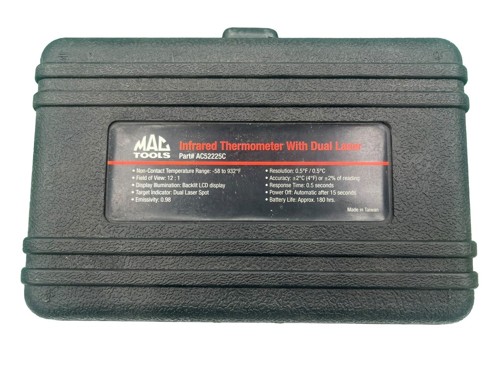 Mac Tools AC52225C Infared Thermometer w/Circular Laser