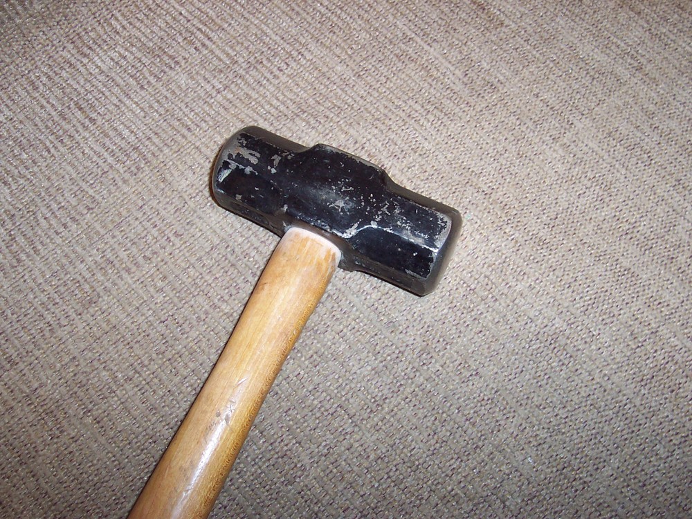3 Lb Double Faced Blacksmiths Machinists Hammer Farm Workshop Garage Tool