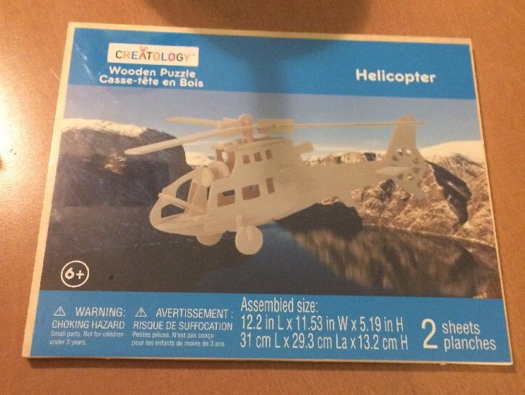 Creatology Wooden Puzzle Puzzle Helicopter