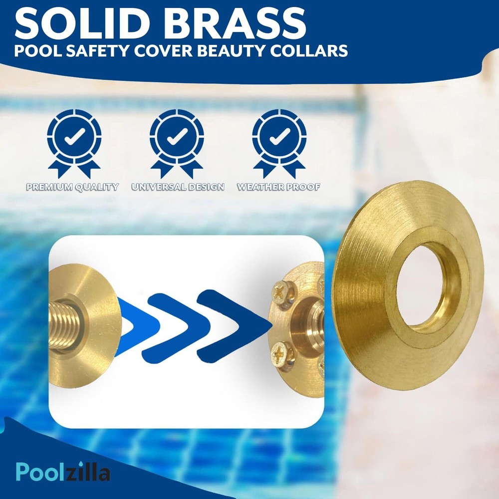 Pool Cover Collar for Pool Cover Anchor - 25 Pack