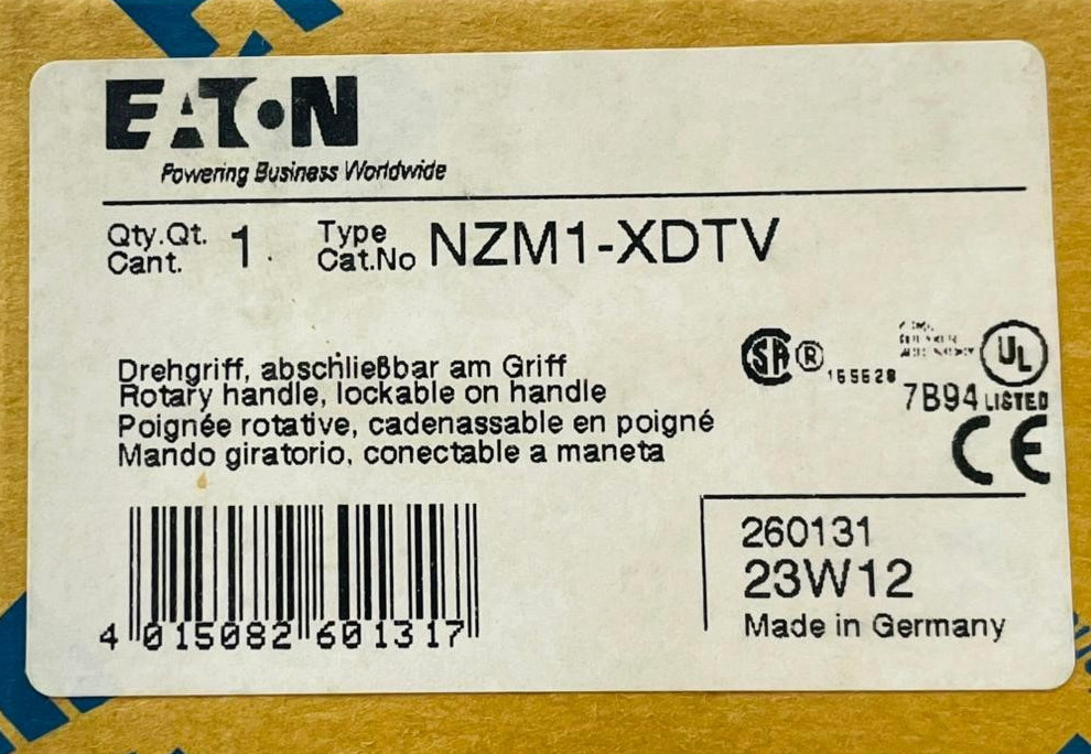 EATON NZM1-XDTV Rotary Handle