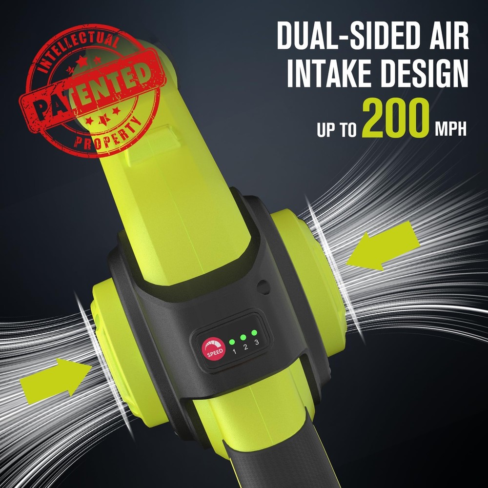 EWORK Small Leaf Blower Cordless 21V Mini Leaf Blower 200 MPH with Battery an...